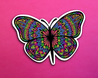 Butterfly Colored Sticker (WATERPROOF)