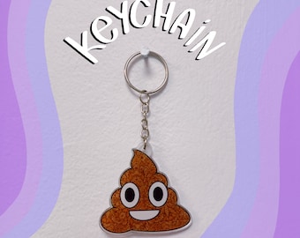 Mr. Poop Acrylic Keychain