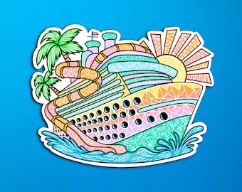 Cruise Ship Sticker (WATERPROOF)