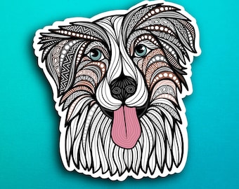 Australian Shepherd Dog Sticker (WATERPROOF)