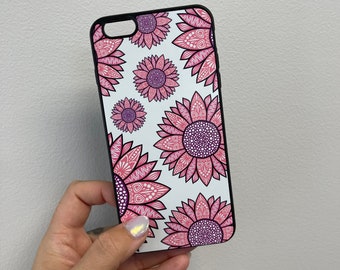 MISPRINTED - IPHONE 6 Plus - Pink Sunflower 50% OFF!