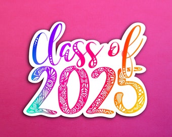 Rainbow Class of 2025 Sticker (WATERPROOF)