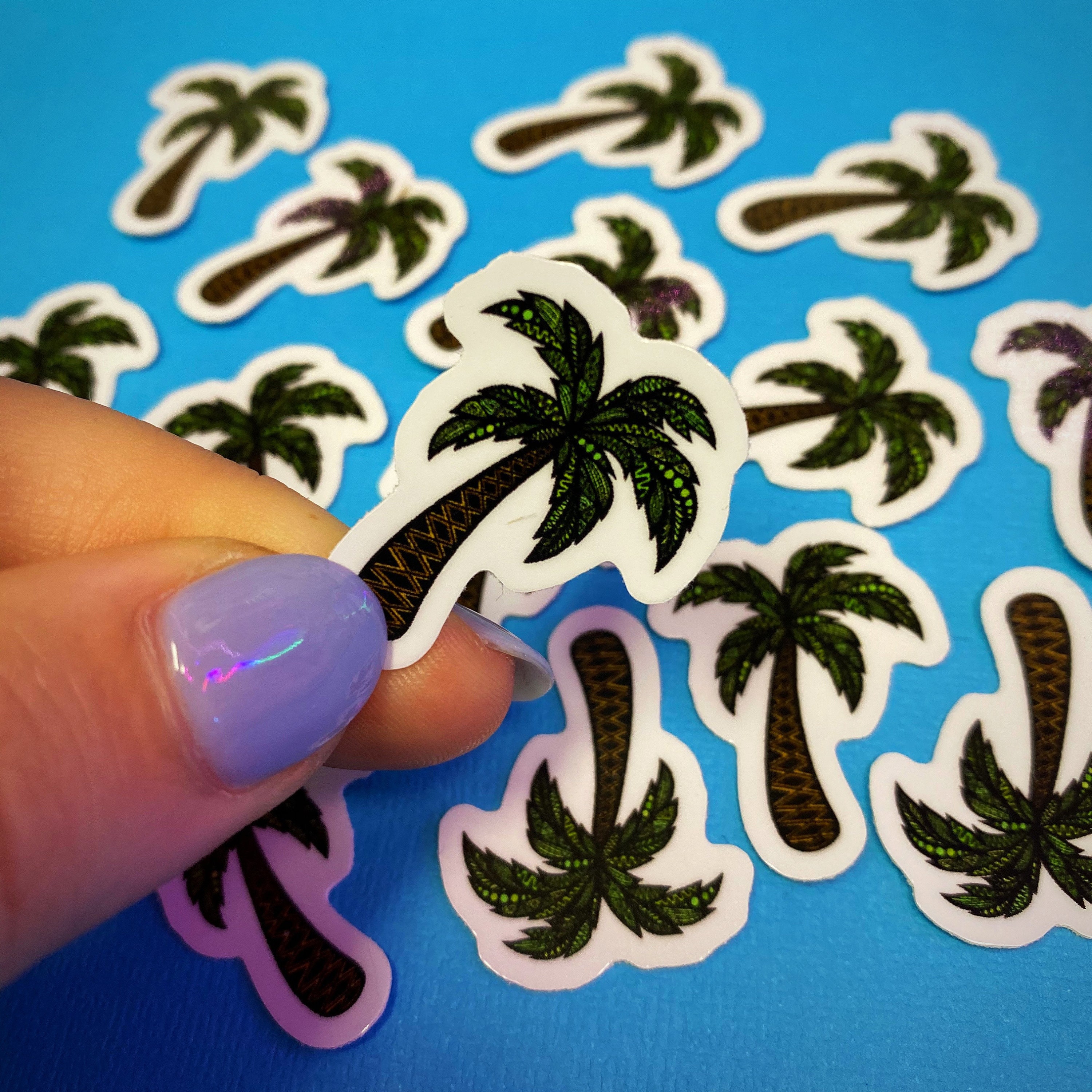 Mini Palm Tree Sticker (WATERPROOF)