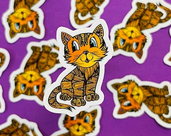 Mini Connor the cat Sticker (WATERPROOF)