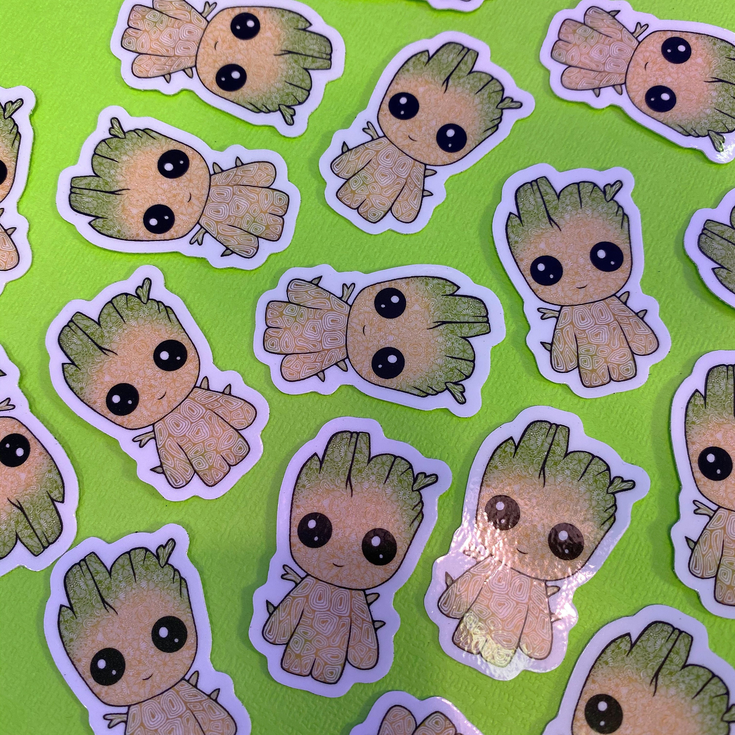 Mini Baby Groot Sticker (WATERPROOF)