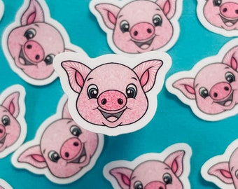 Mini Pig Sticker (WATERPROOF)