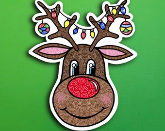 Reindeer Sticker (WATERPROOF)