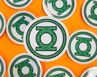 Mini Green Lantern Sticker (WATERPROOF)