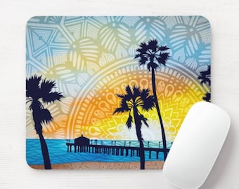 Beach Pier Mouse Pad