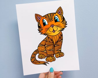 Connor the Cat Print