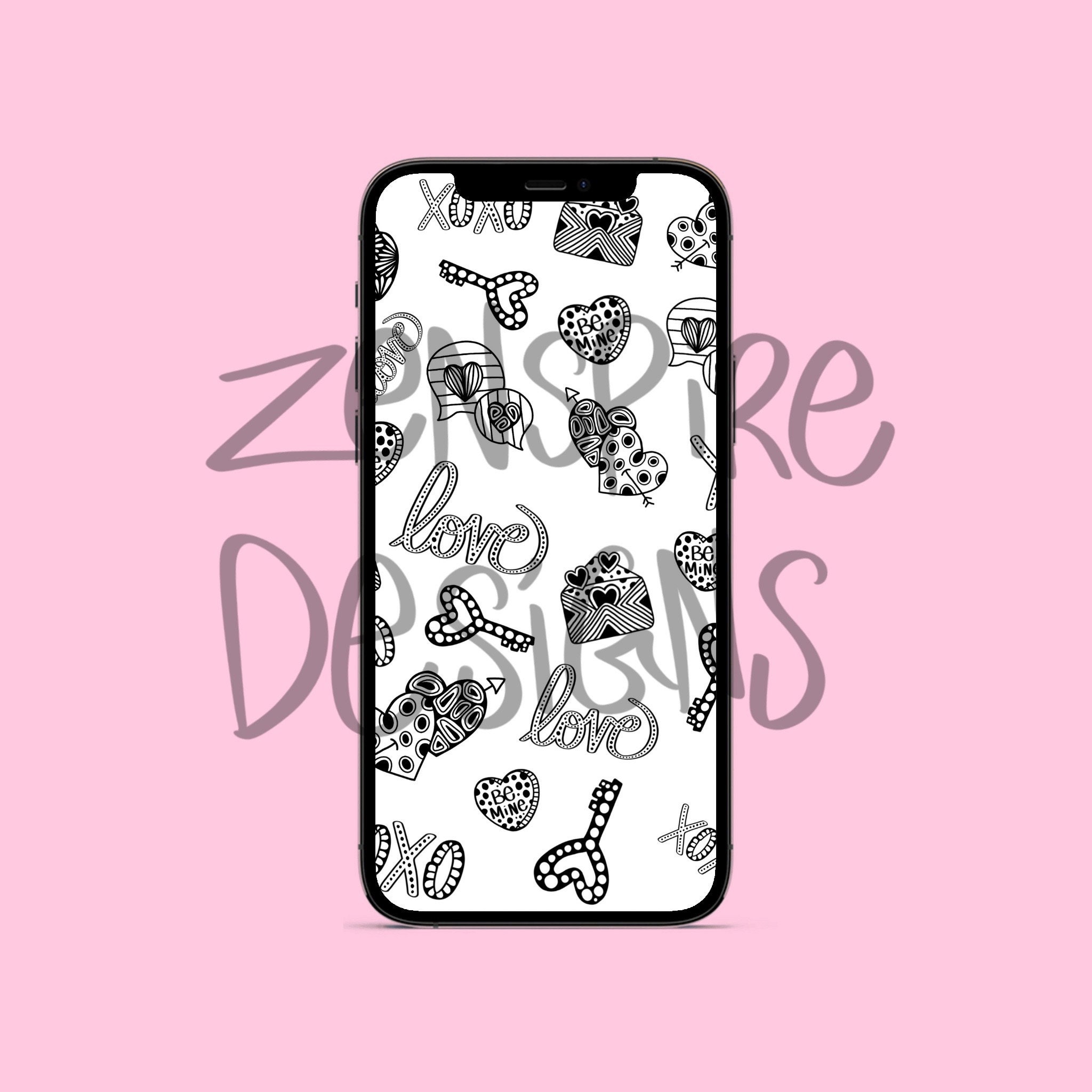White Valentine Phone Wallpaper White Valentine Phone Wallpaper