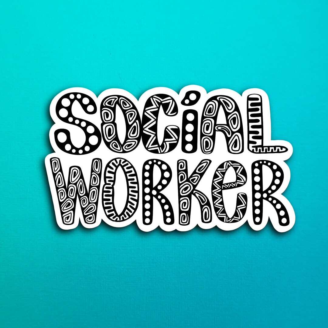 Social Worker Sticker WATERPROOF - Etsy
