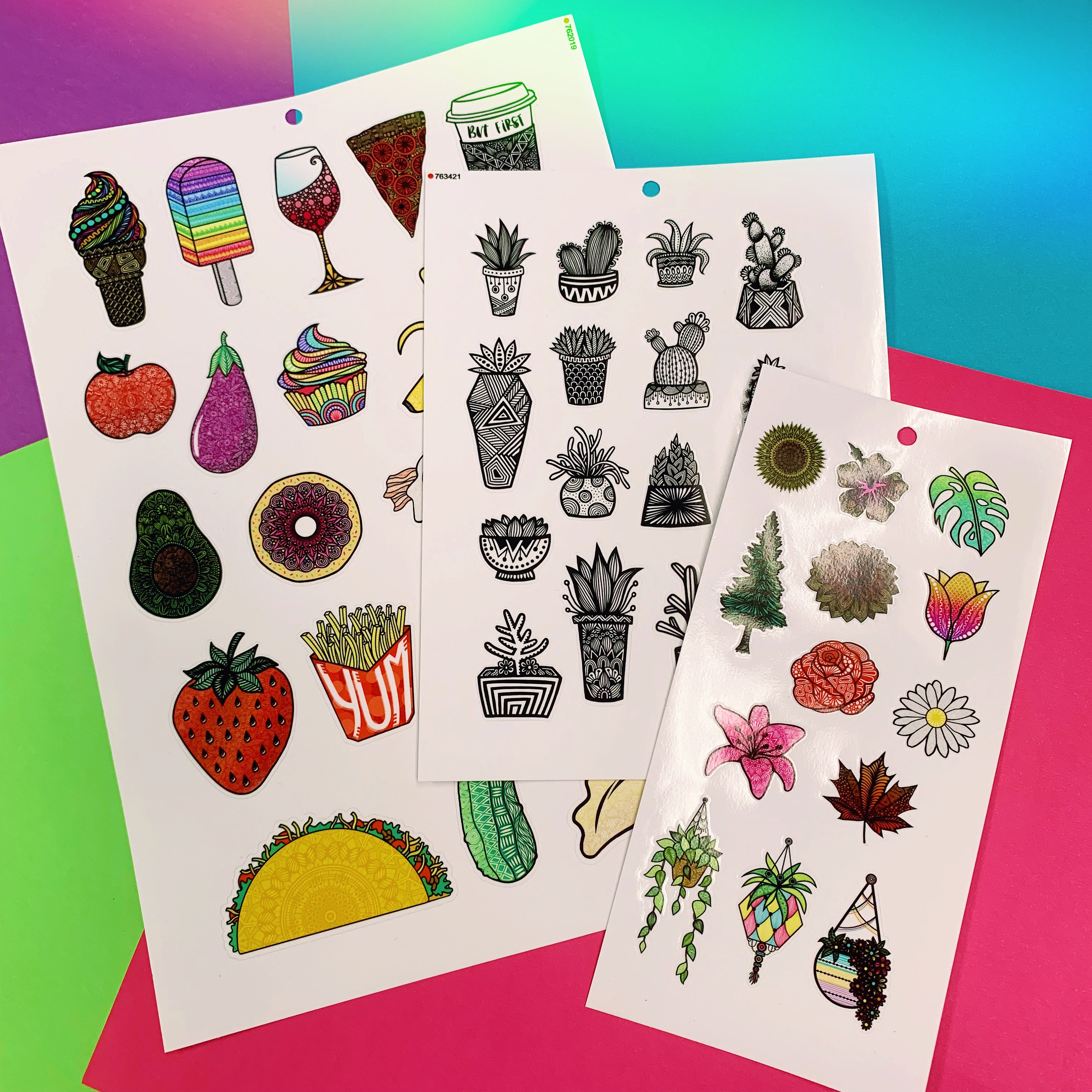 Custom Mini Sticker Sheets Waterproof