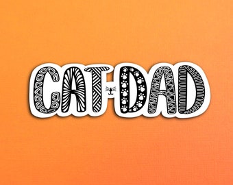 Cat Dad Sticker (WATERPROOF)