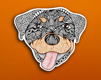 Rottweiler Dog Sticker (WATERPROOF)