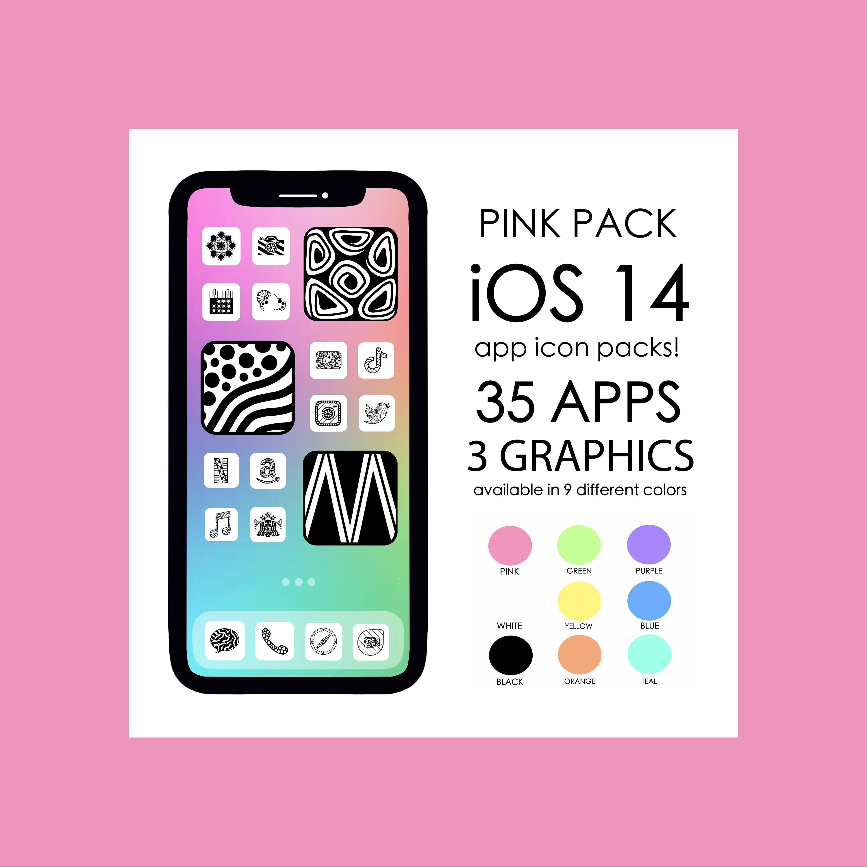 PINK iOS 14 App Icons!