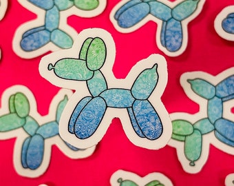 Mini Balloon Dog Sticker (WATERPROOF)