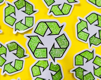 Mini Recycle Sticker (WATERPROOF)
