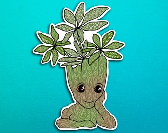 Baby Groot Plant Sticker (WATERPROOF)