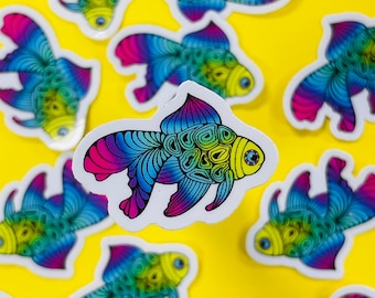 Mini Fish Sticker (WATERPROOF)