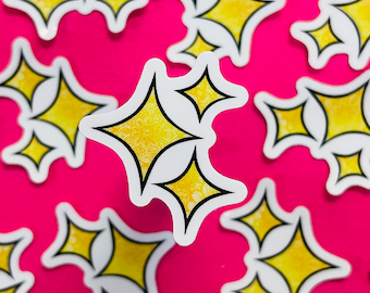 Mini Sparkle Sticker (WATERPROOF)