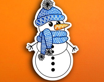 Snowman Sticker (WATERPROOF)