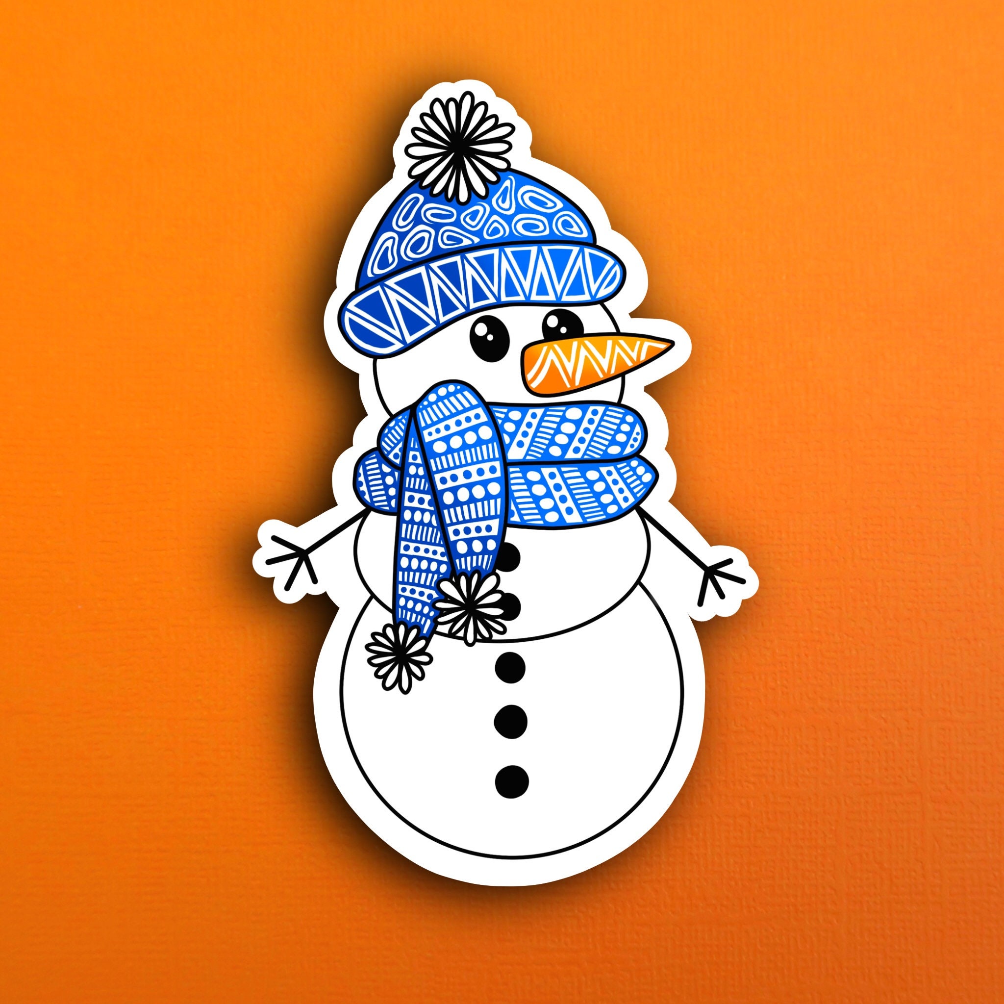 Snowman Sticker (WATERPROOF)
