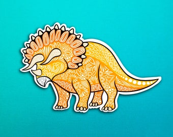 Triceratops Dinosaur Sticker (WATERPROOF)