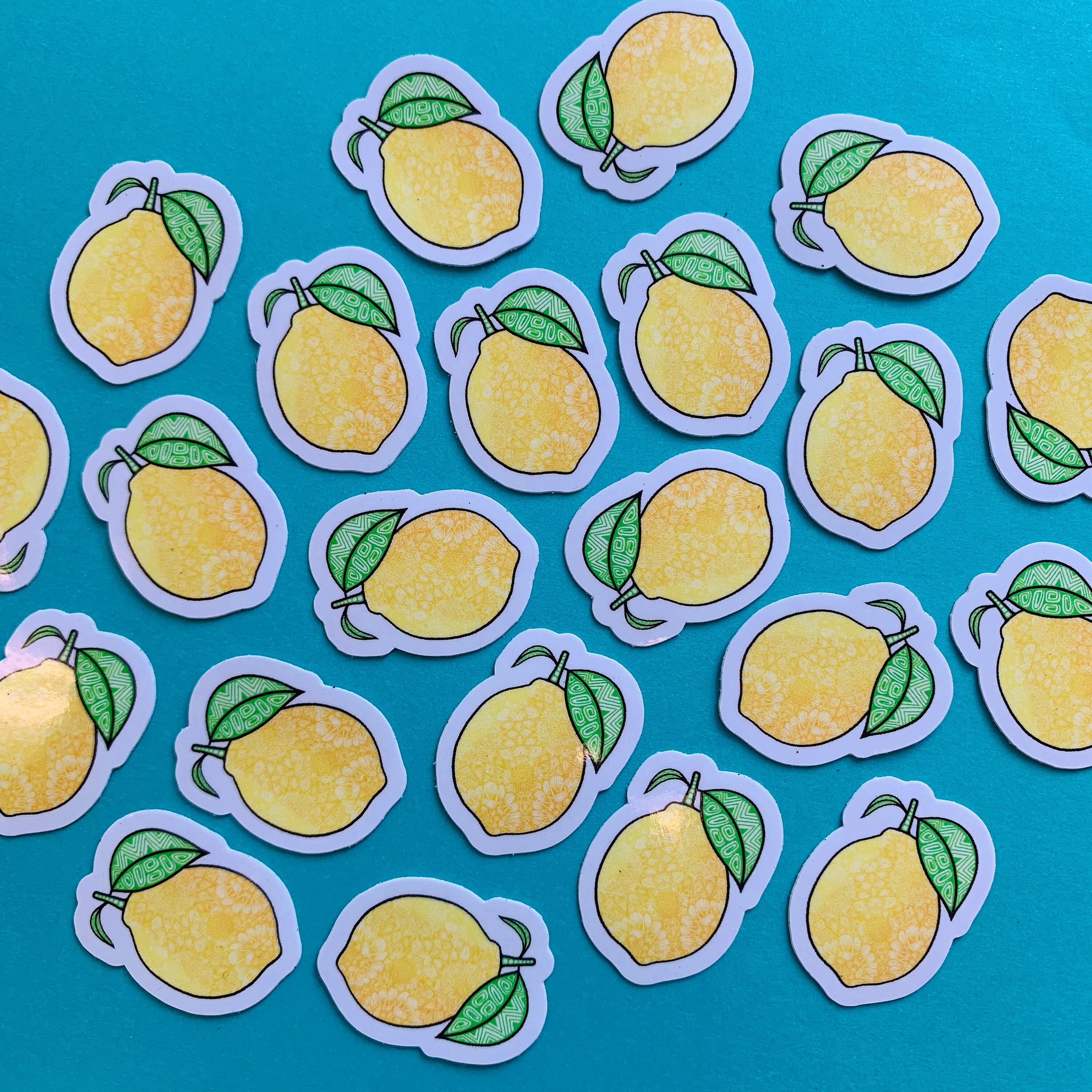 Mini Lemon Sticker (WATERPROOF)