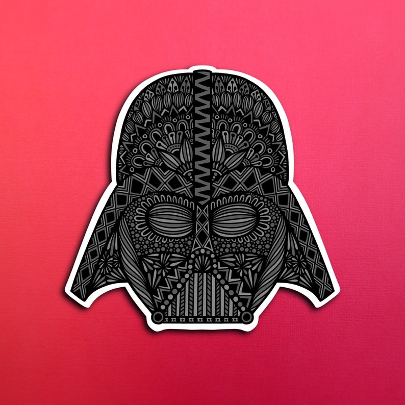 Darth Vader Sticker WATERPROOF Etsy