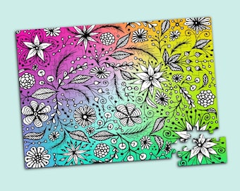 Rainbow Floral Puzzle