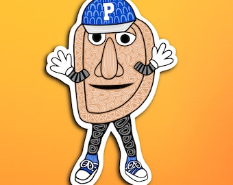 Potato Pete Pittsburgh Pierogies Sticker (WATERPROOF)