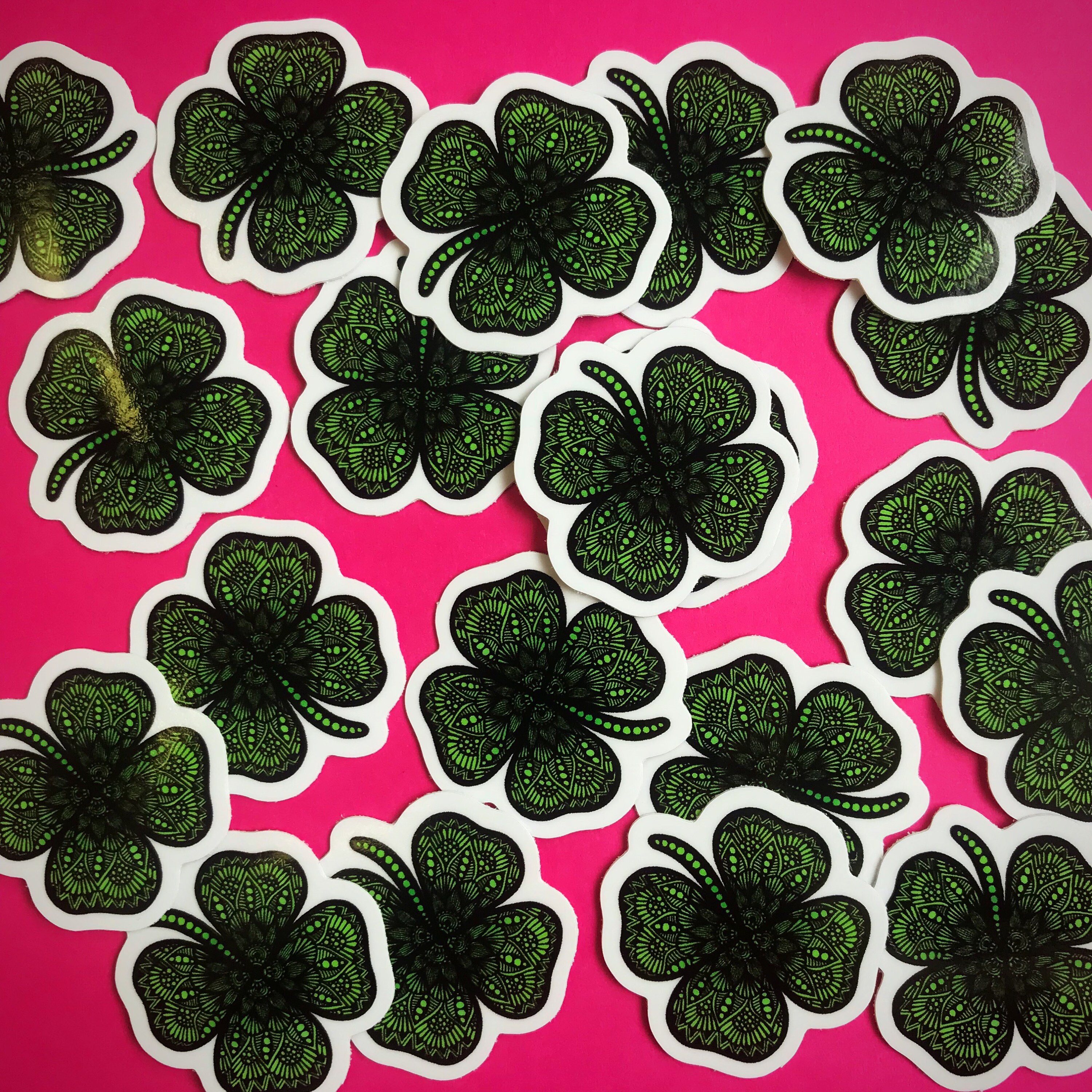 Mini Clover Sticker (WATERPROOF)