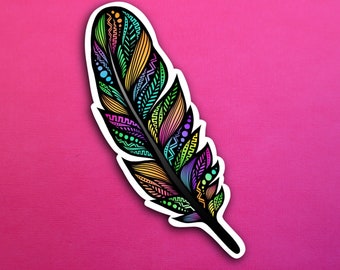 Feather Sticker (WATERPROOF)