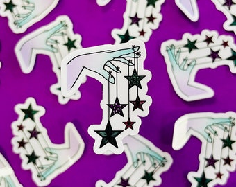 Mini star fingers Sticker (WATERPROOF)