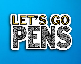 Let’s Go Pens Sticker (WATERPROOF)