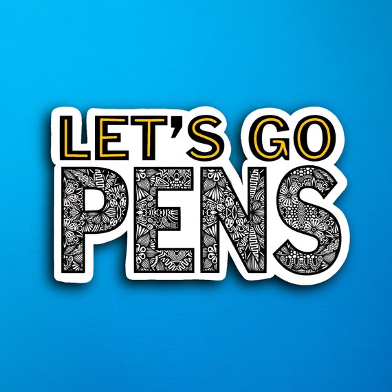 Lets Go Pens Sticker Waterproof Etsy