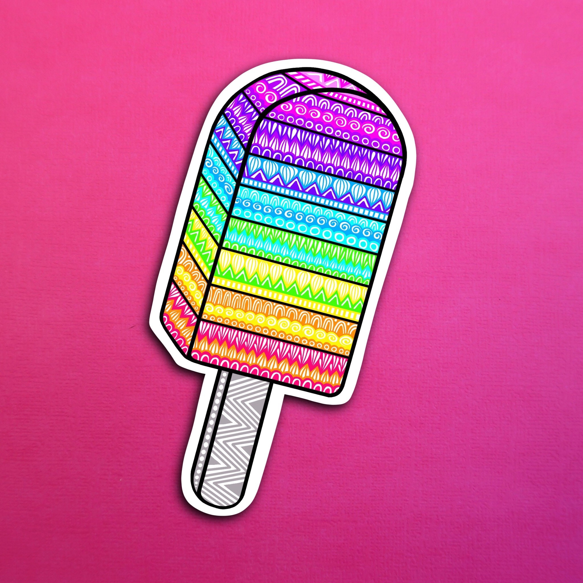 Popsicle Sticker (WATERPROOF)