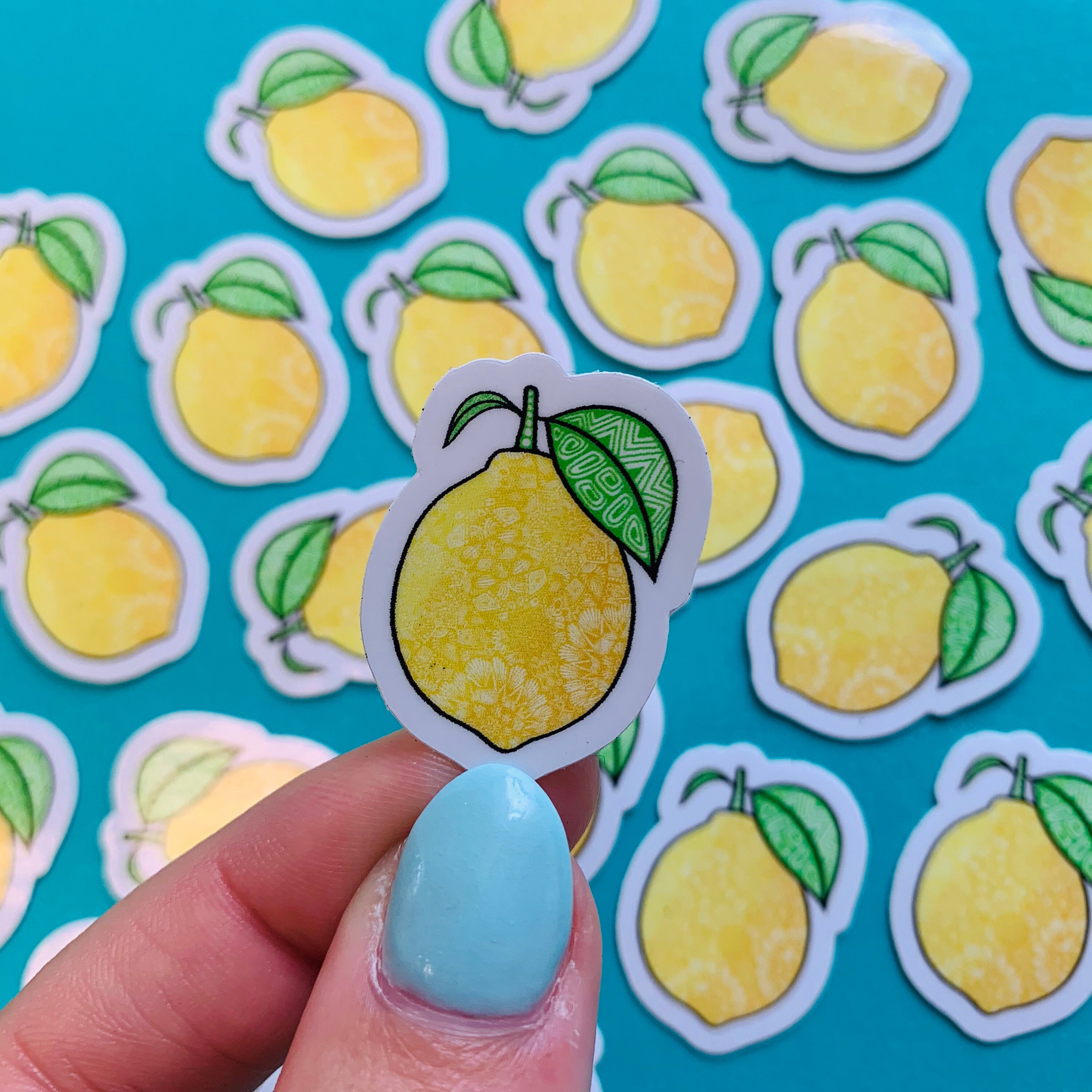 Mini Lemon Sticker (WATERPROOF)