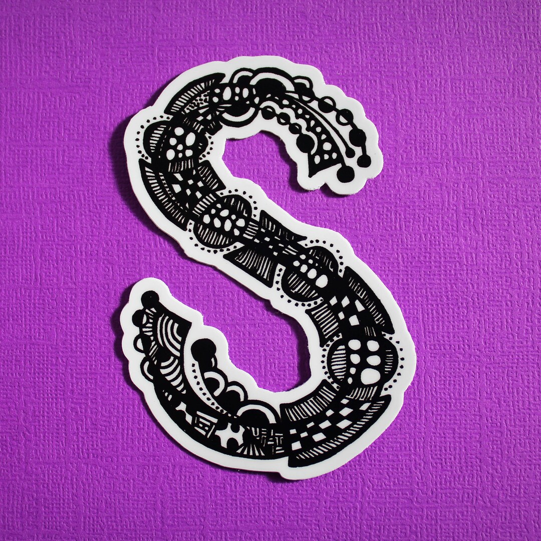 Letter S Sticker WATERPROOF - Etsy