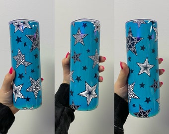 50% off Misprinted Blue Star Tumbler 20oz