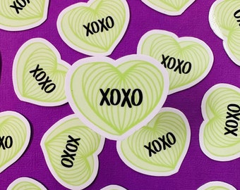 Mini XOXO Candy Heart Sticker (WATERPROOF)