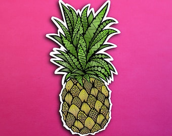 Pineapple Sticker (WATERPROOF)