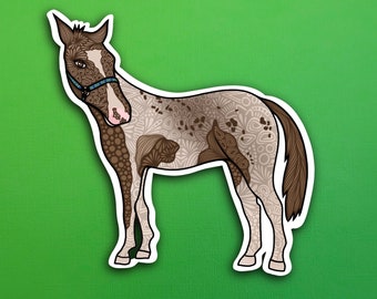 Brown Horse Sticker (WATERPROOF)