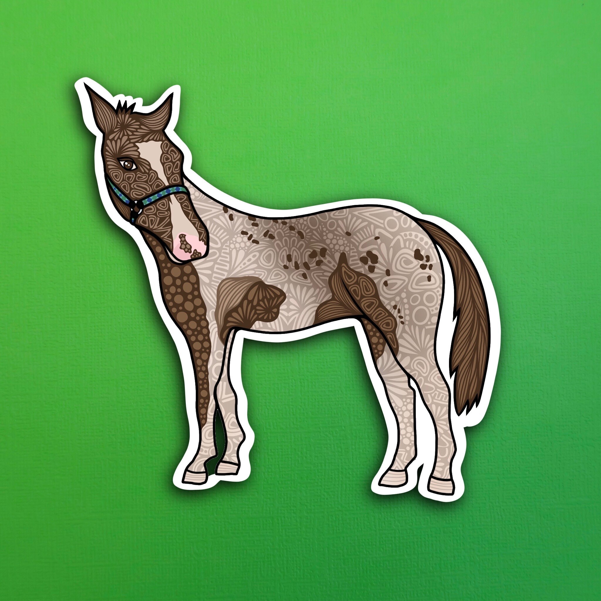Brown Horse Sticker (WATERPROOF)