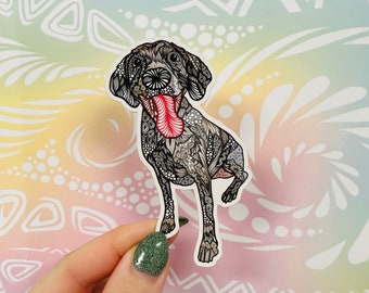 Misprinted Pepper the Dog Sticker (WATERPROOF)