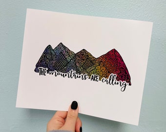 Mountains are calling Print