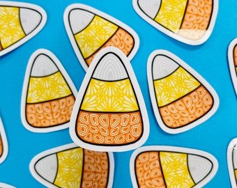 Mini Candy Corn Sticker (WATERPROOF)