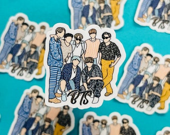 Mini BTS Sticker (WATERPROOF)