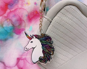 Unicorn Acrylic Keychain